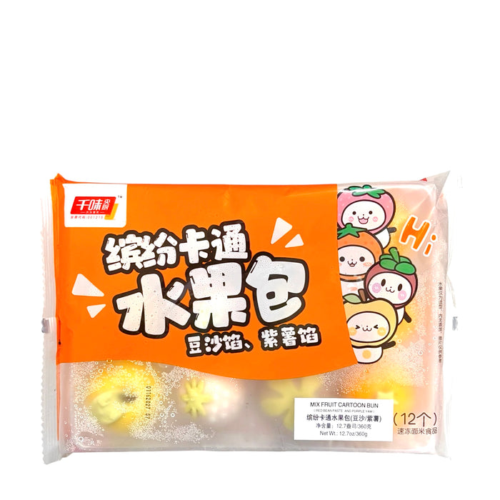 Qw Mix Fruit Cartoon Bun 12.7Oz