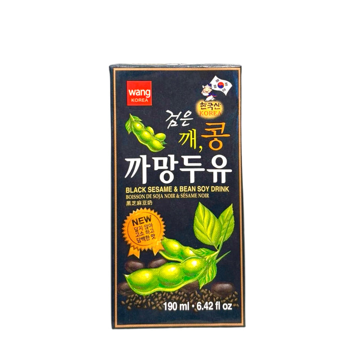 Wang Black Sesame Bean Soy Drink 190Ml