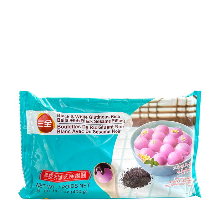 Sq Black&White Rice Balls Sesame 400G