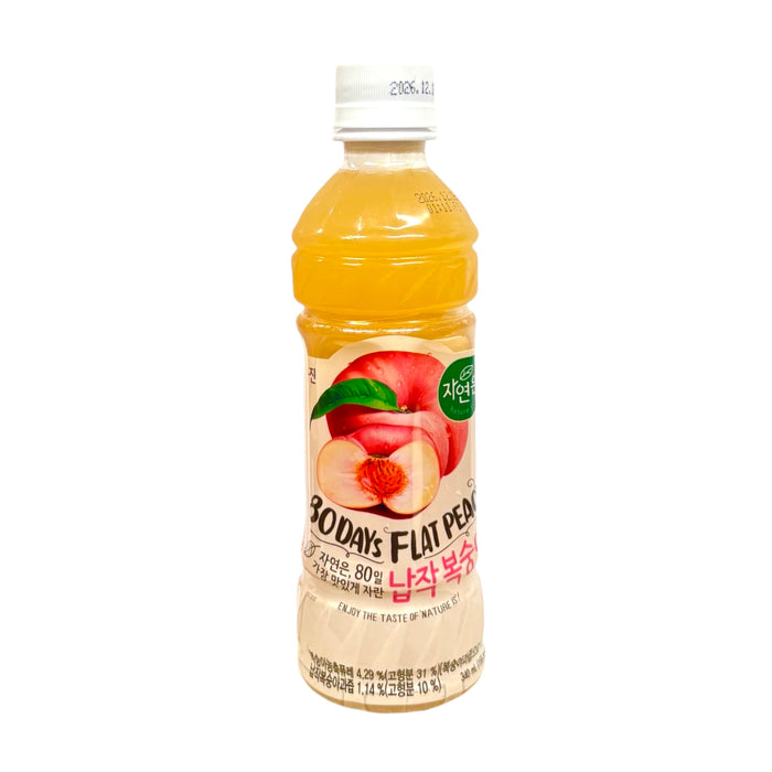 Woongjin Flat Peach Soft  Drink 340Ml