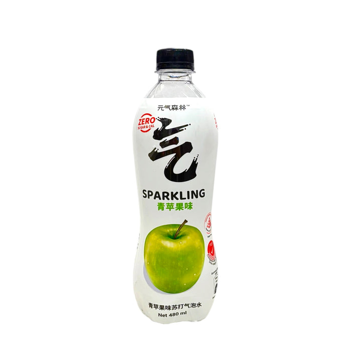 Genki Sparkling Water Green Apple 480Ml