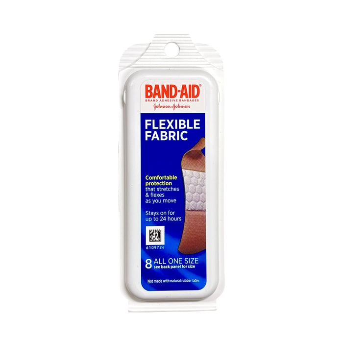 J&J Band-Aid Flexible Fabric 8Ct
