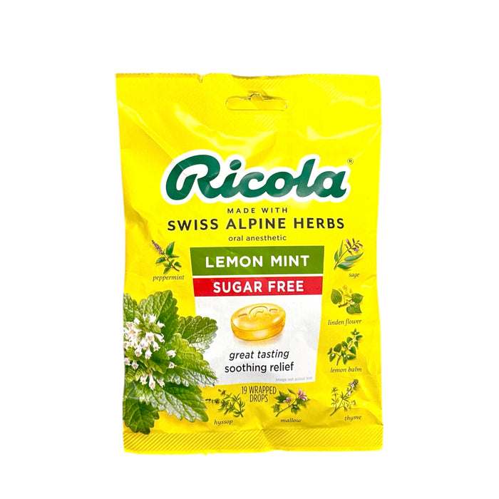 Ricola Candy Lemon Mint Sugar Free 19Ct