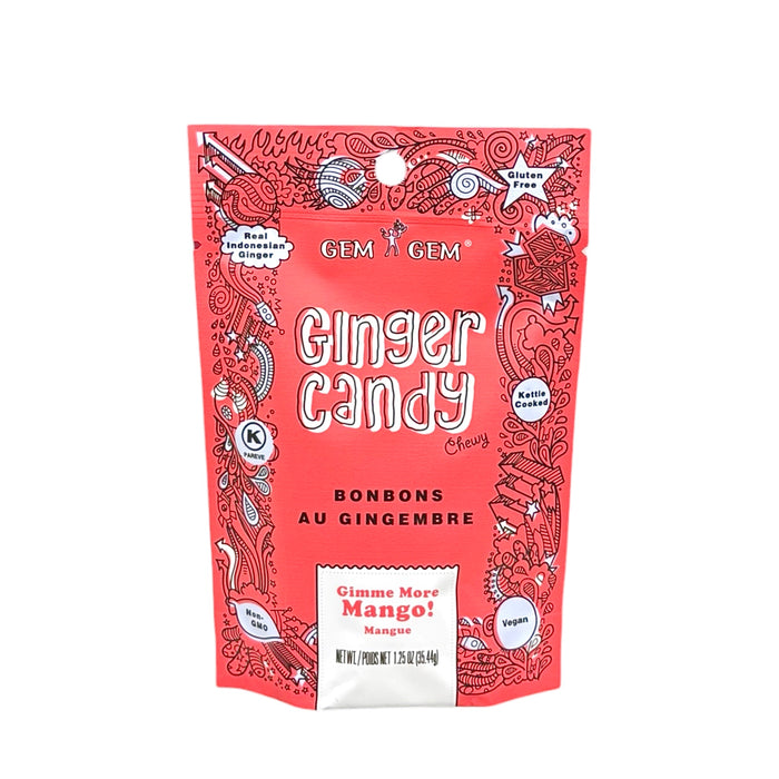 Gem Gem Ginger Candy Mango 1.25Oz