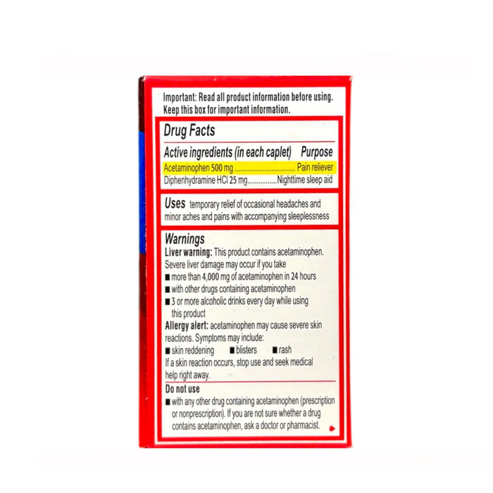 Tylenol Pm Caplets
