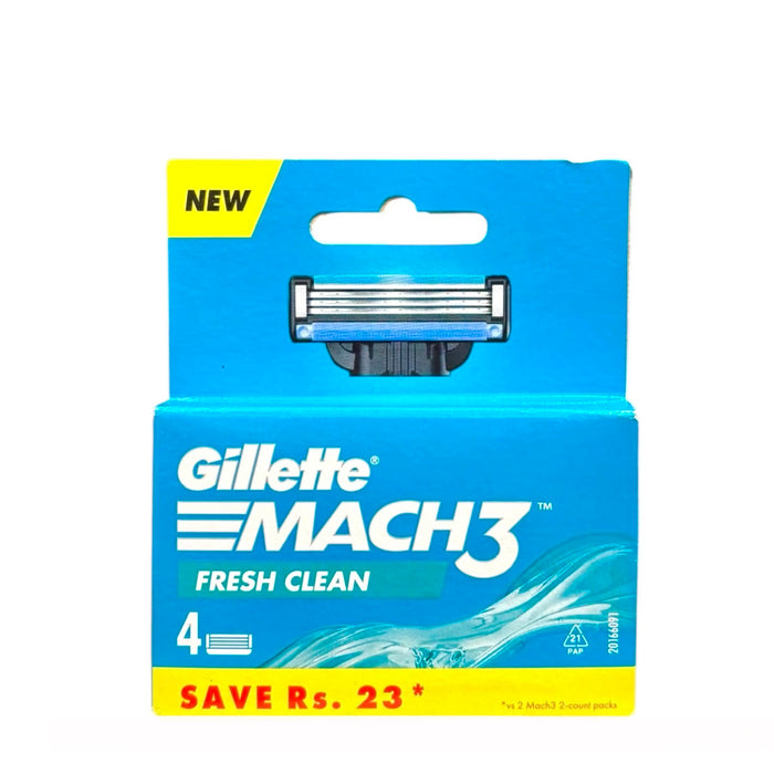 Gillette Mach3 Fresh Clean 4Ct