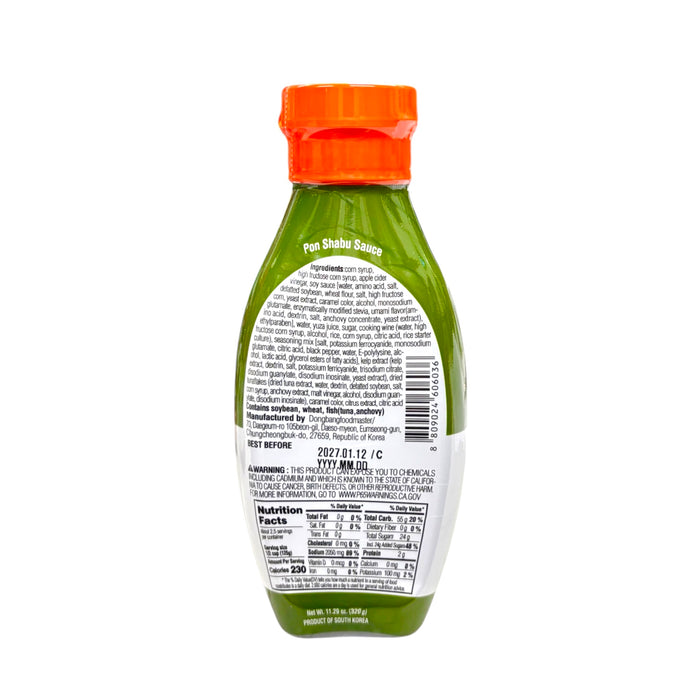 Dongbang Pon Shabu Sauce  11.29Oz