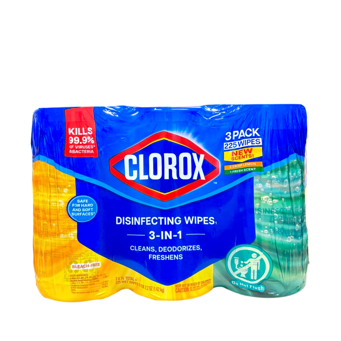 Clorox Desinfecting Wipes 3Pc