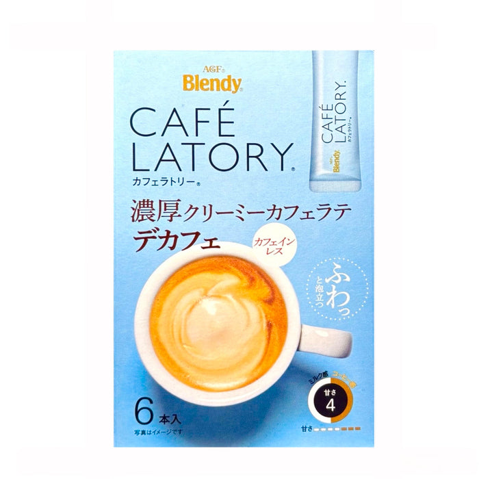 Agf Blendy Cafe Latte Descaf 2.71Oz