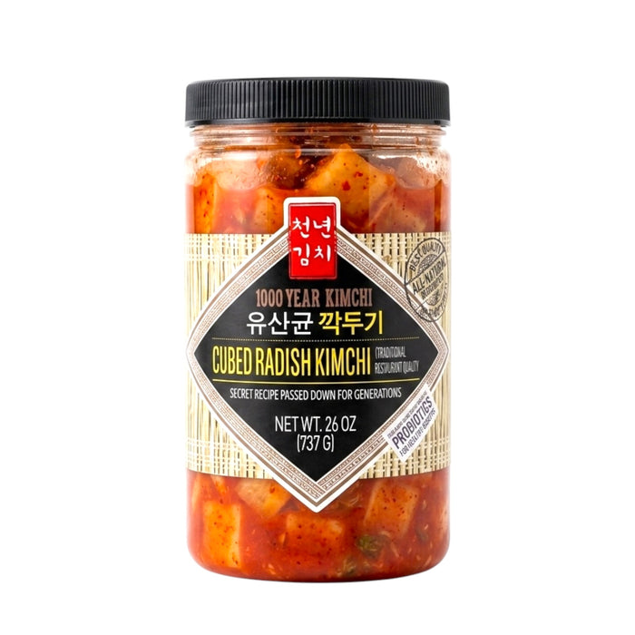 1000 Year Cubed Radish Kimchi 26Oz