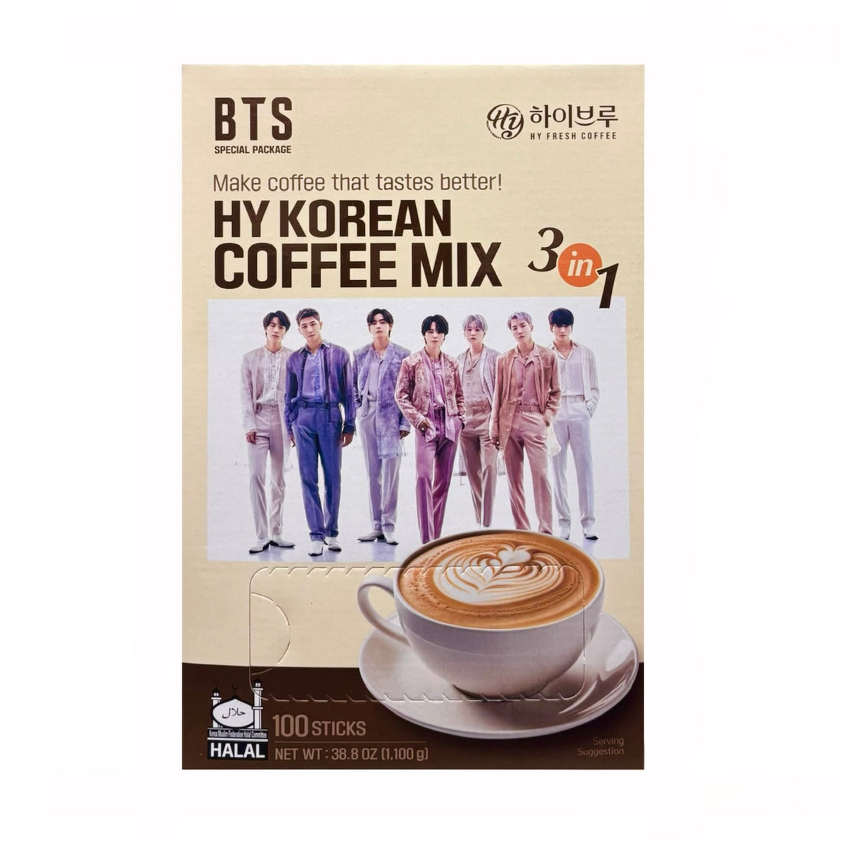 BTS コーヒー Bts Coffee Mix 3In1 100Sticks — H Mart Manhattan Delivery