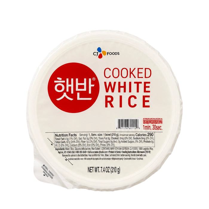 CJ Cooked White Rice Bowl 210g