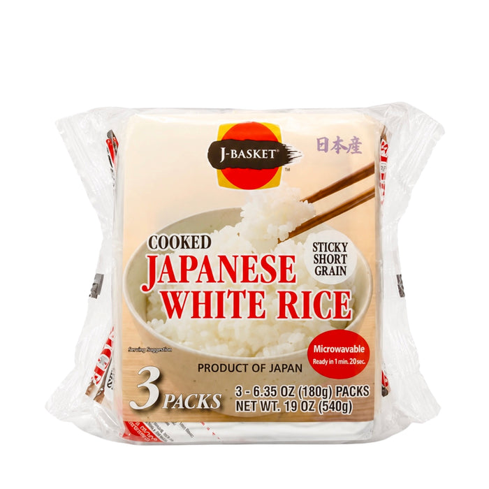 Cooked Japanese White Rice 3Pack