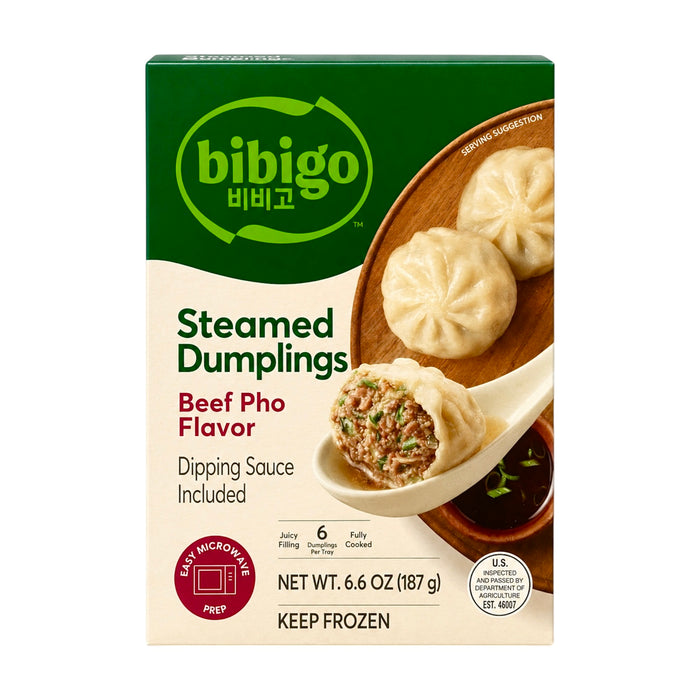 Bibigo Steamed Soup Dumpling Beef 6.6Oz