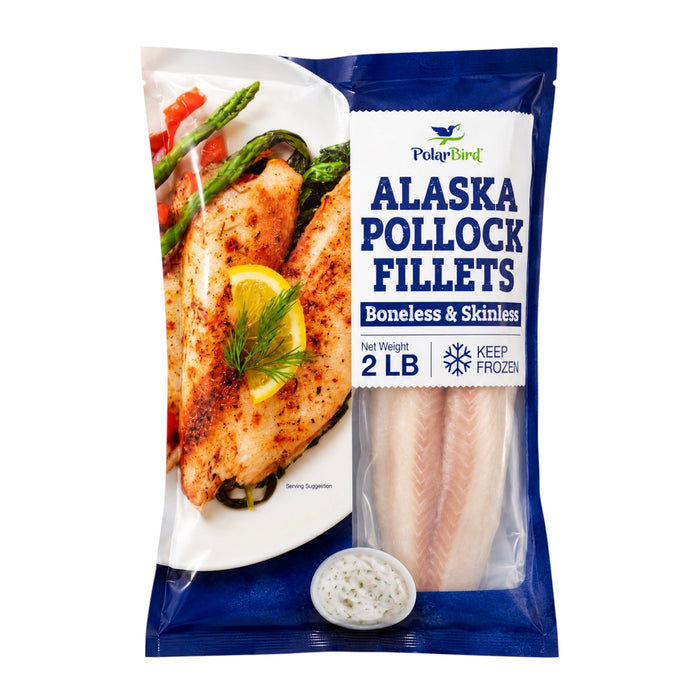 Polar Bird Pollock Fillets No Skin 2Lb