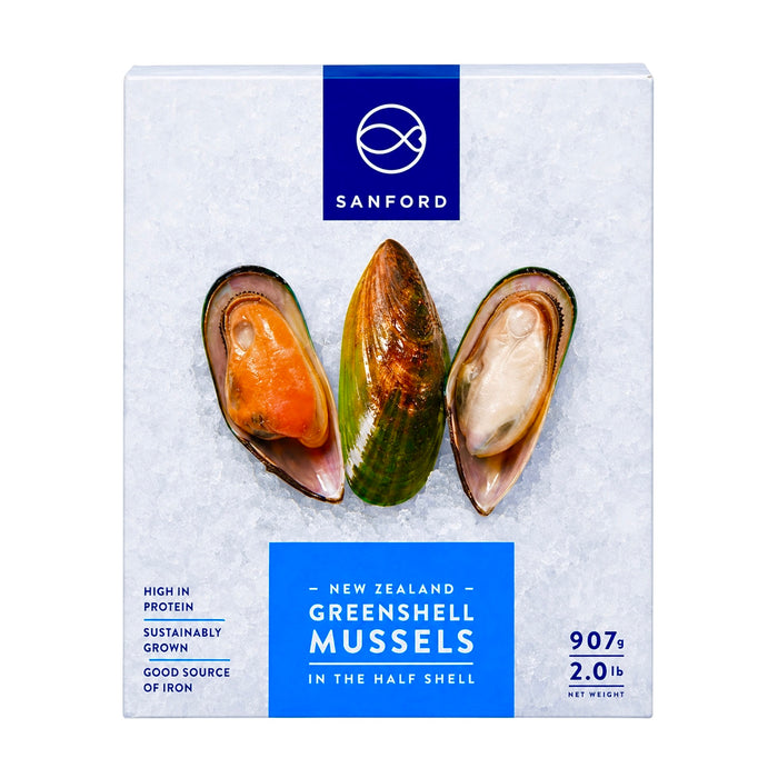 Nz Sanford Greenshell Mussels 2Lb