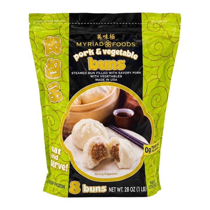 Myriad Pork Vegetable Buns 28oz