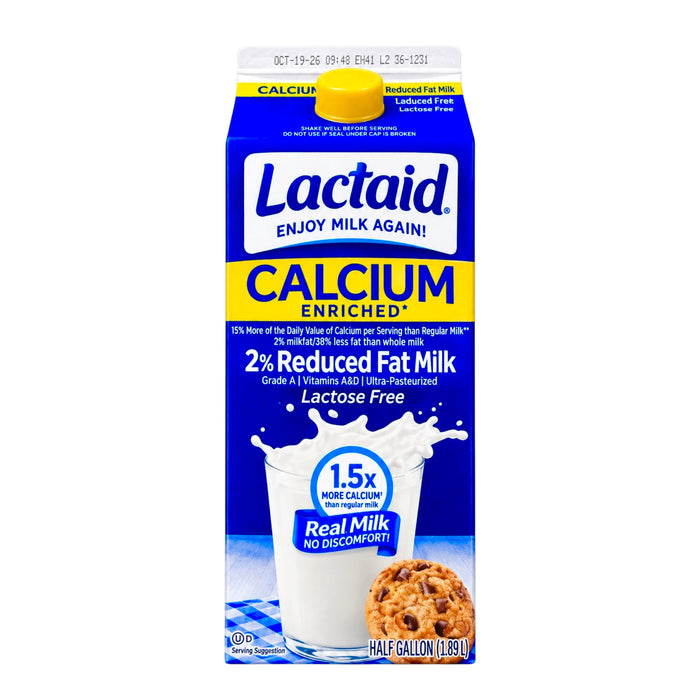 Lactaid 2% Reduced Fat Milk Calcium 1.89L