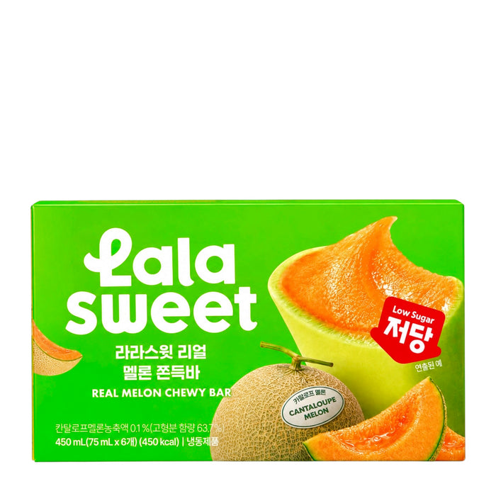Lotte Real Melon Chewy Ice Bars 6Pack