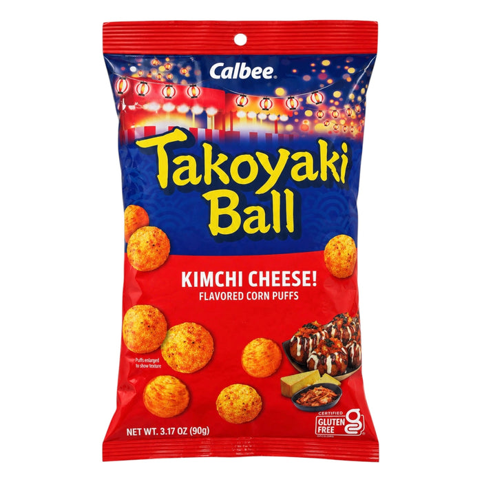 Calbee Takoyaki Ball Kimchi 3.17Oz