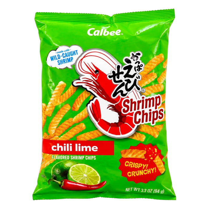 Calbee Shrimp Chips Chili Lime 3.3Oz