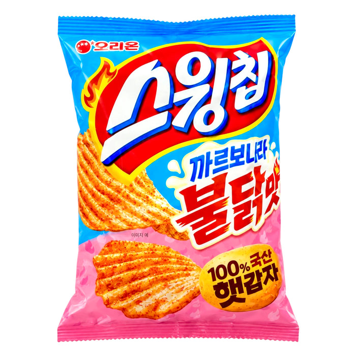 Orion Swing Chip Carbonara Chicken 100G