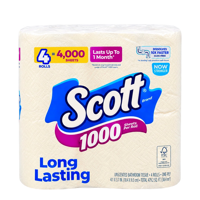 Scott 4/1000 Sheets Per Roll