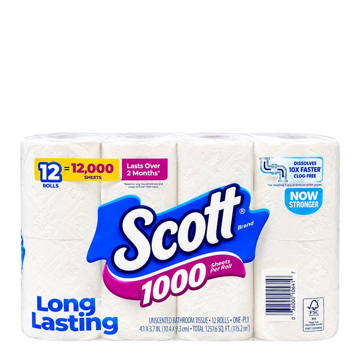 Scoot 12/1000Sheets Per Roll