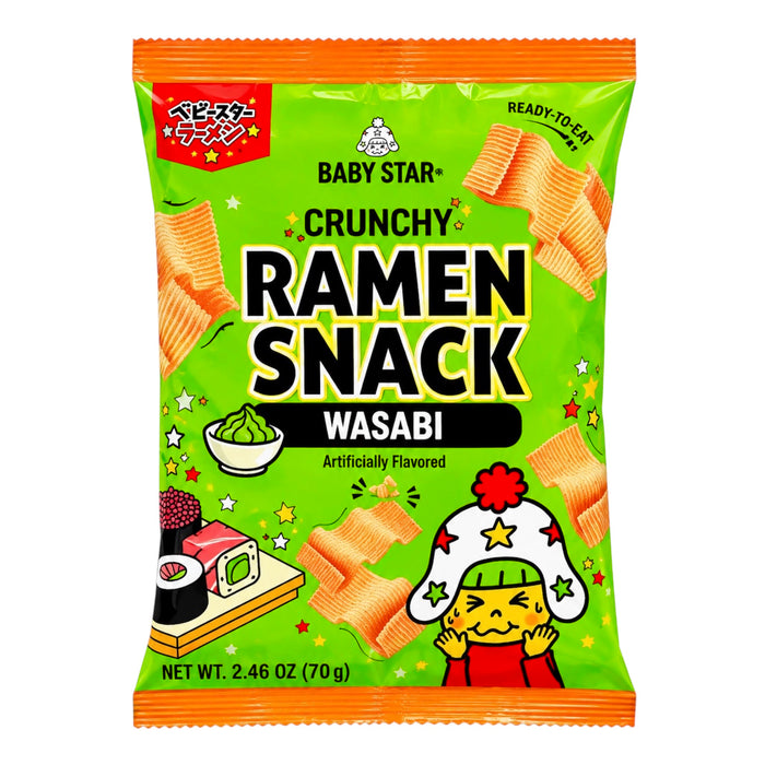 Baby Star Ramen Snack Wasabi 2.46Oz