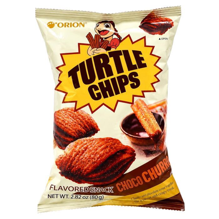 Orion Turtle Chips Choco Churros 80g