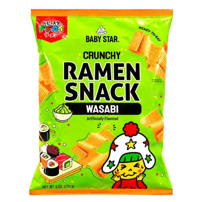Baby Star Ramen Snack Wasabi 6Oz