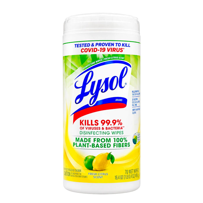Lysol Wipes Fresh Citrus 70/16.4Oz