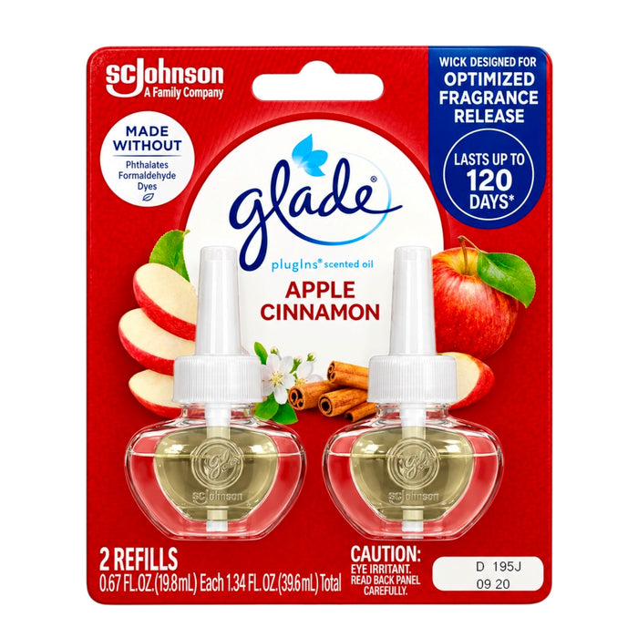 Plugins Scented Oil Apple Cinnamon 2Pack