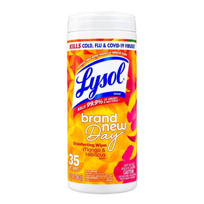 Lysol Wipes Mango Hibiscus 35/7.3Oz