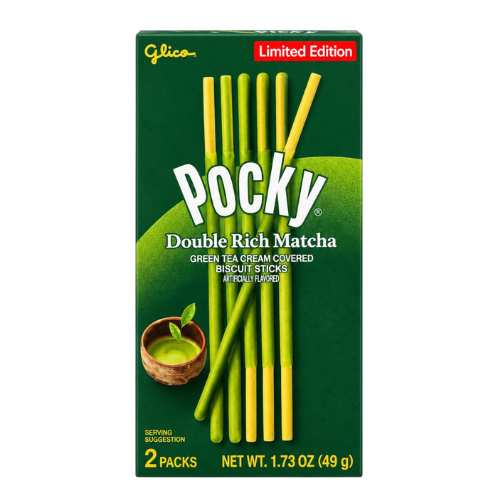 Glico Pocky Double Rich Matcha 49G