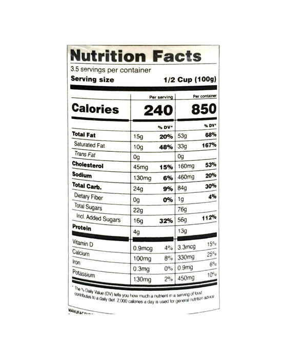 New City Cannoli Ice Cream  14Oz