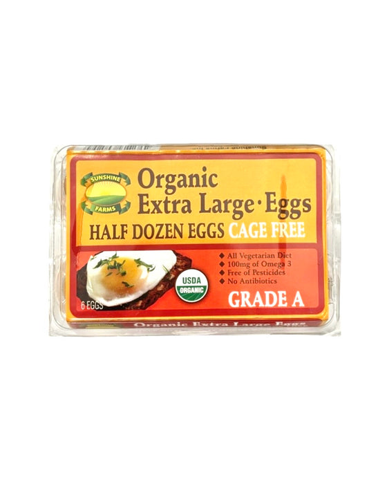 S.Shine Cage Free Org Lg Brown 6Eggs