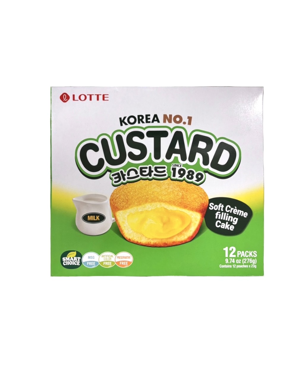 Lotte Custard Cream Cake 276g - H Mart Manhattan Delivery