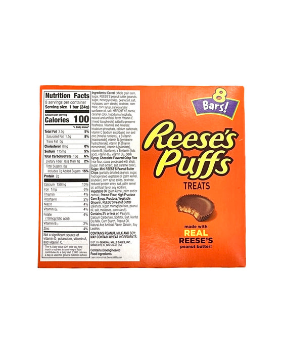 Genertal Mills Reeses Puffs Treats 6.8Oz