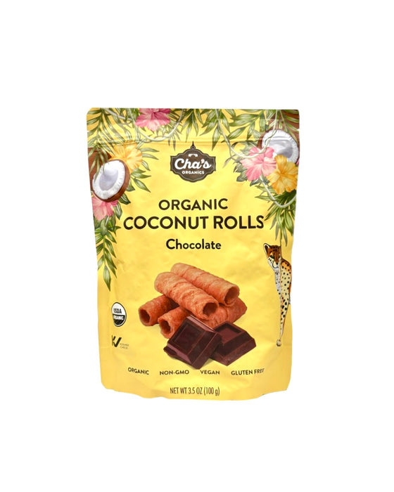 Chas Coconut Rolls Chocolate 3.5Oz
