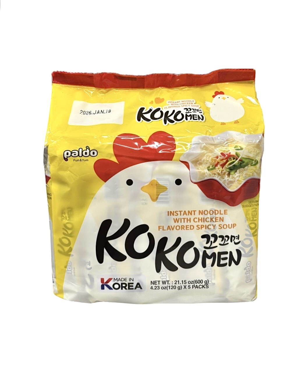 Paldo Kokumen 4.23oz x 5 Packs - H Mart Manhattan Delivery