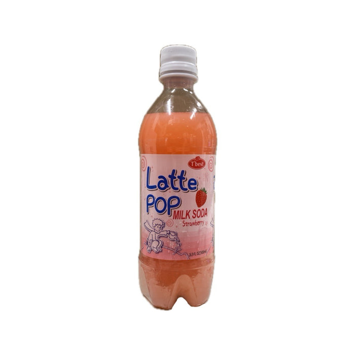 Tbest Latte Pop-Milk Strawberry 16.9oz