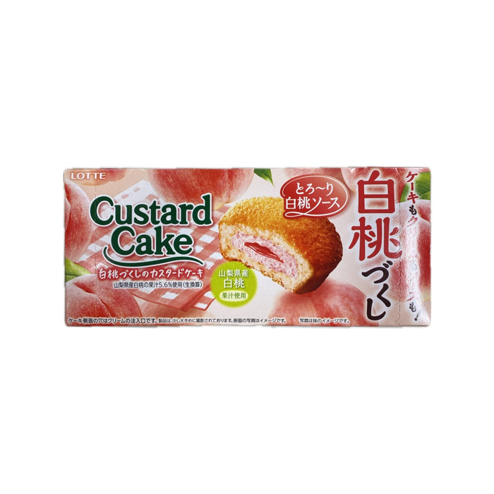 Lotte Custard Cake Peach 5.8Oz