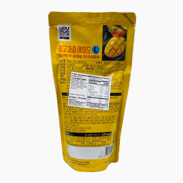 Youus Fruit Ade Mango Large Pounch1.49Oz