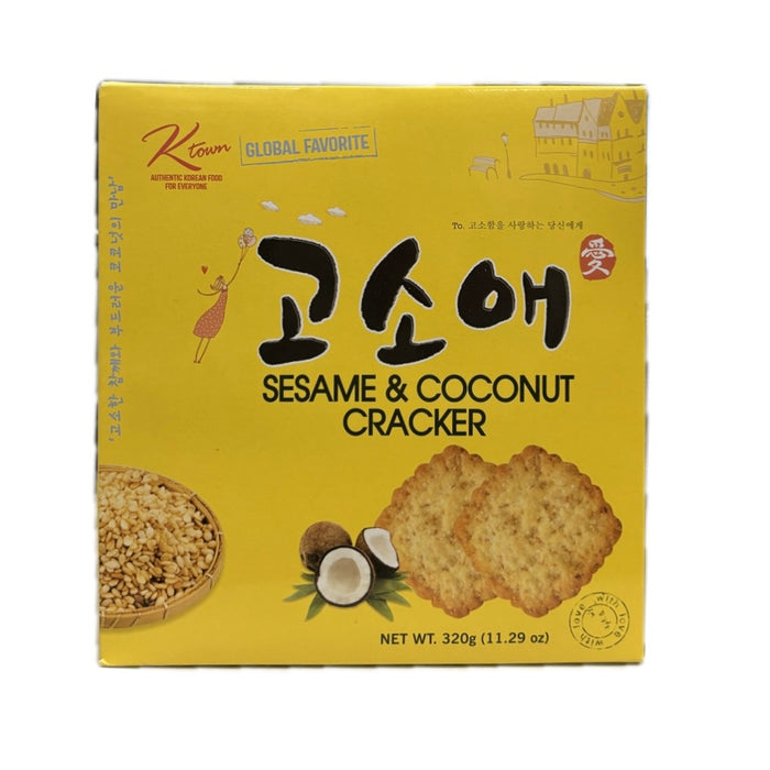 K-town Sesame Coconut Cracker 320g