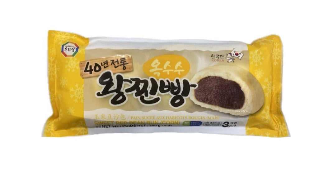 Sura sweet red bean bun corn 9oz