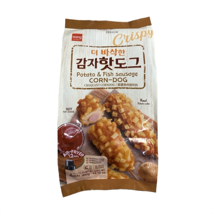 Wang Potato&Fish Sausage Corn Dog 400G