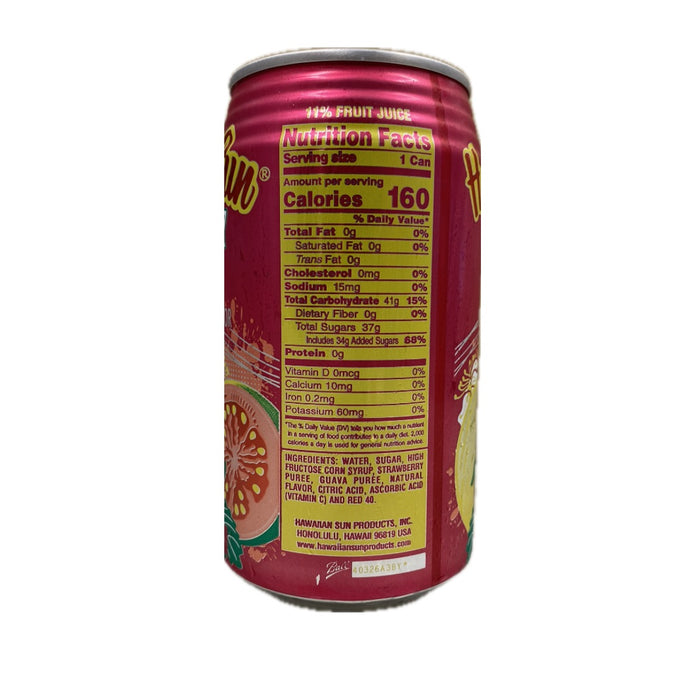 Hawaiian Sun Strwbrry Guava Nectar 340Ml