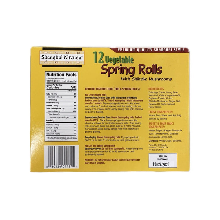 Shanghai Vegetable Spring Rolls 9.7Oz