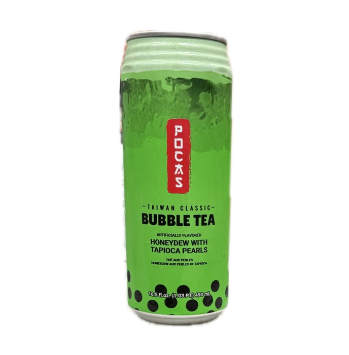 Pocas Honeydew Bubble Tea 16.5Oz